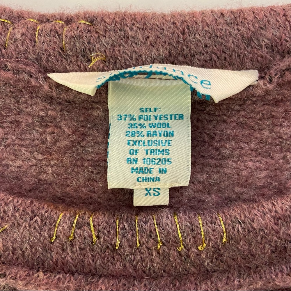 Sundance Mountain Retreat Sweater in purple XS - Picture 8 of 8